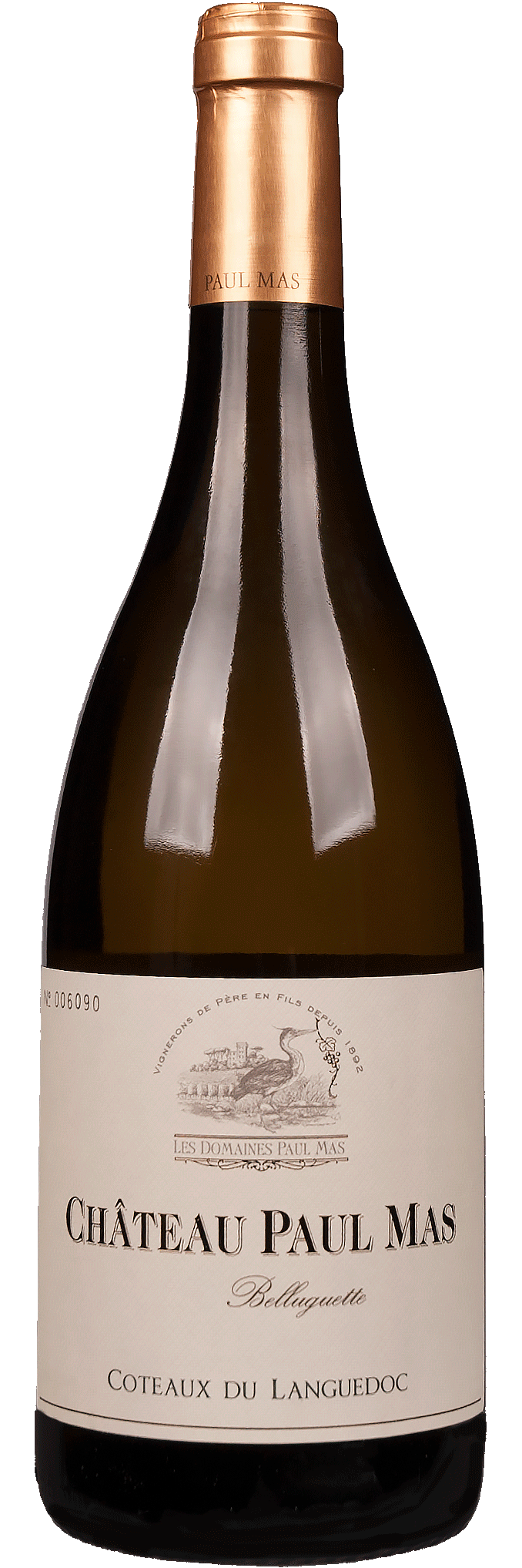 Chateau Paul Mas Parcelle Belluguette Languedoc Blanc