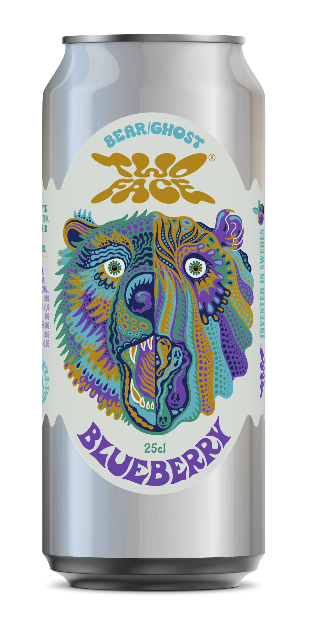 Two Face Brew Blueberry Soda Non Alcoholic
