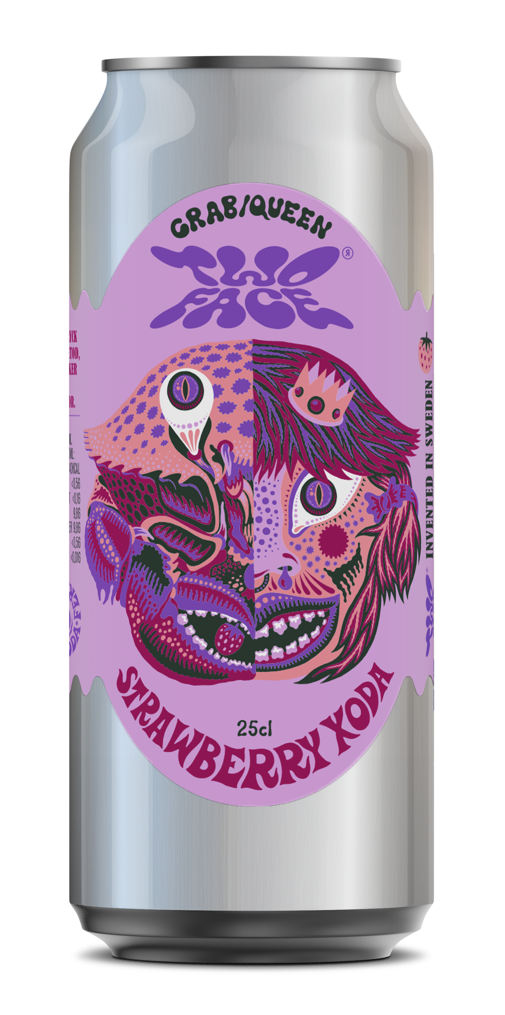 Two Face Brew Strawberry Soda Non Alcoholic